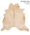 Beige X-Large Brazilian Cowhide Rug 6'11