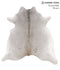 Medium Grey X-Large Brazilian Cowhide Rug 6'5