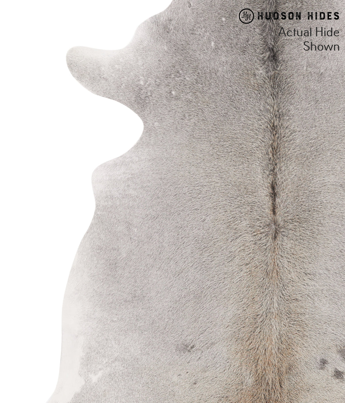 Medium Grey X-Large Brazilian Cowhide Rug 6'5"H x 6'3"W #65053 by Hudson Hides
