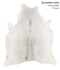 Light Grey X-Large Brazilian Cowhide Rug 6'11