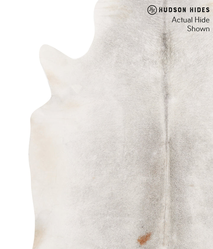 Light Grey X-Large Brazilian Cowhide Rug 6'11"H x 5'11"W #65095 by Hudson Hides