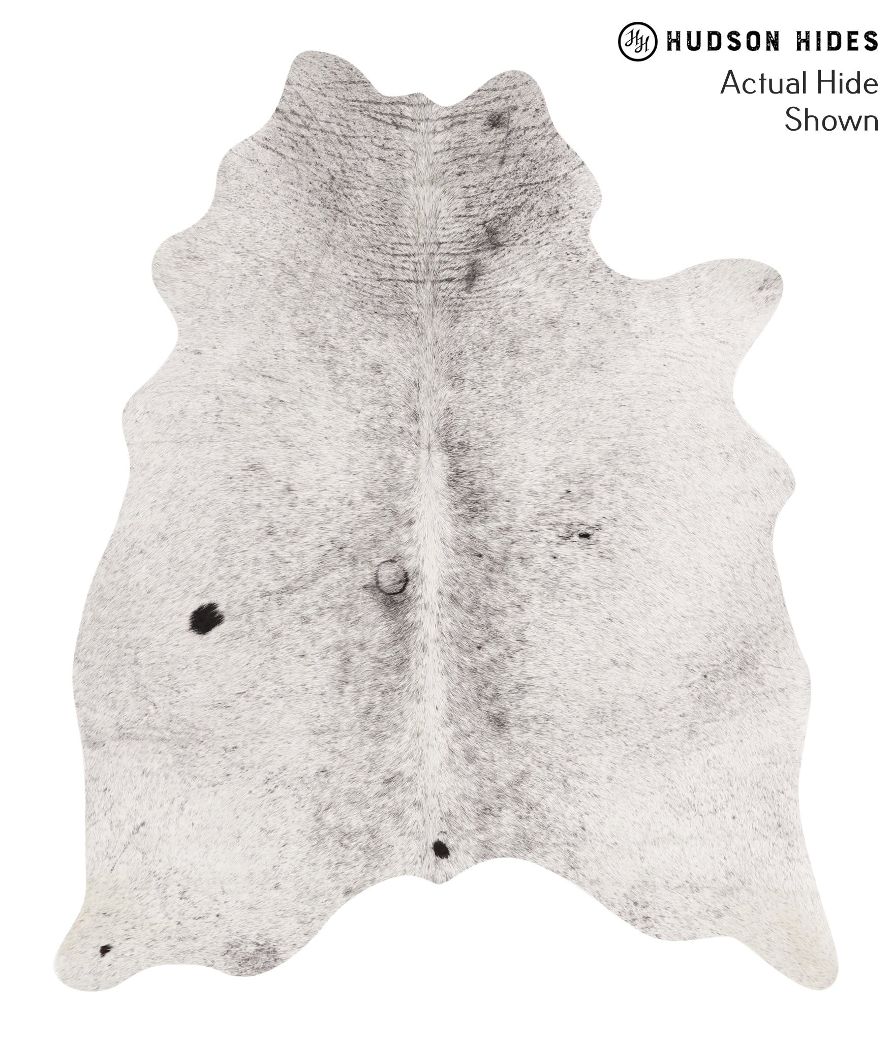 Salt and Pepper Black Cowhide Rug #65131