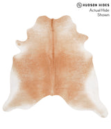 Beige X-Large Brazilian Cowhide Rug 6'11"H x 7'1"W #65144 by Hudson Hides