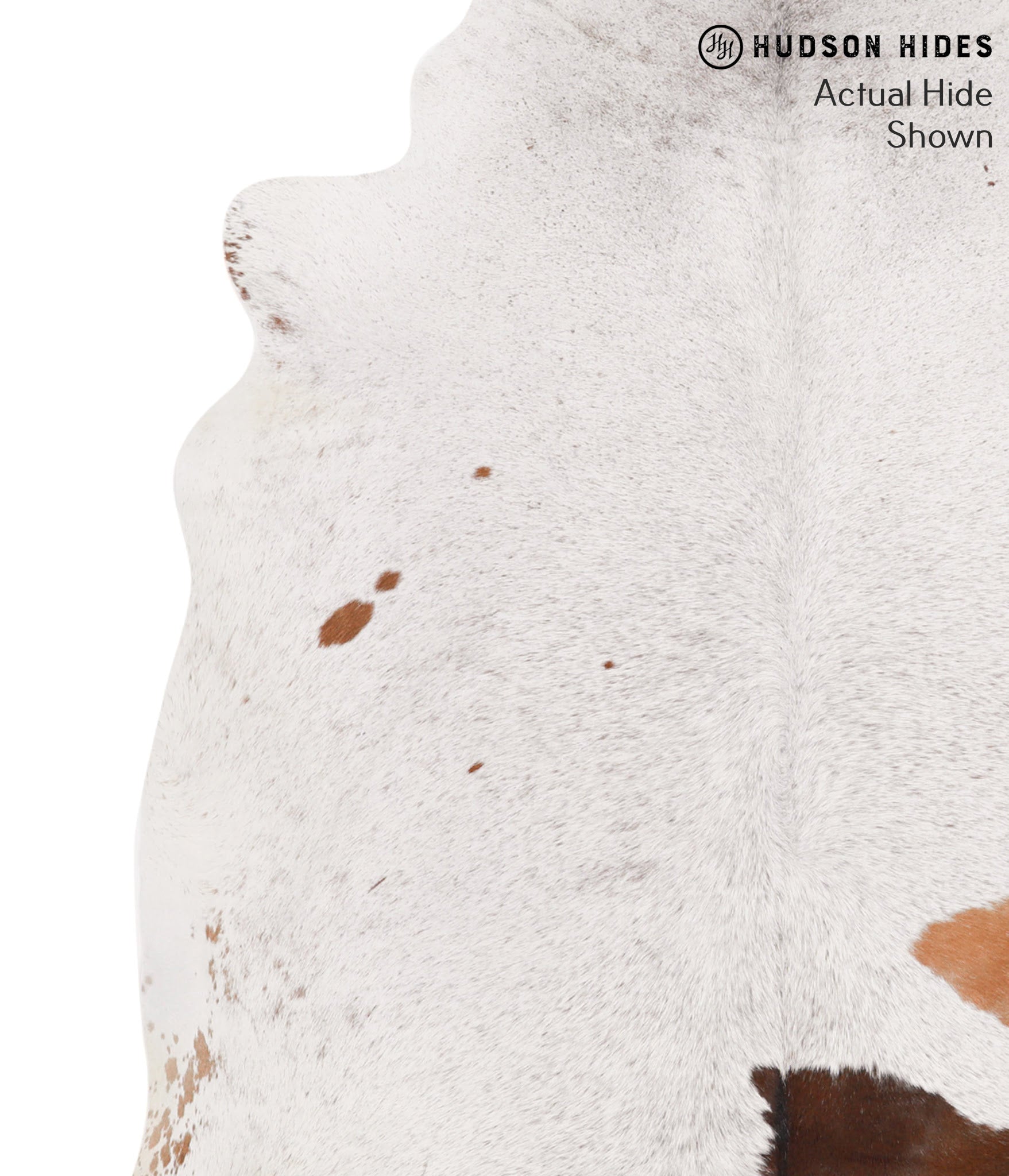 Salt and Pepper Brown Cowhide Rug #65145