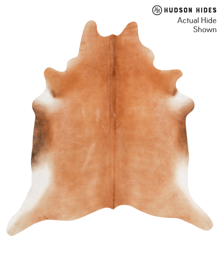 Solid Brown X-Large Brazilian Cowhide Rug 6'11"H x 6'8"W #65204 by Hudson Hides