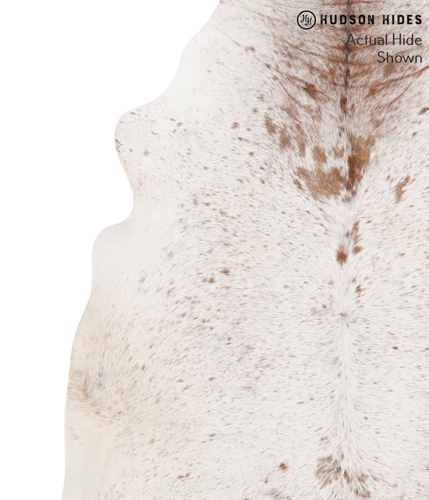 Salt and Pepper Brown Cowhide Rug #65208