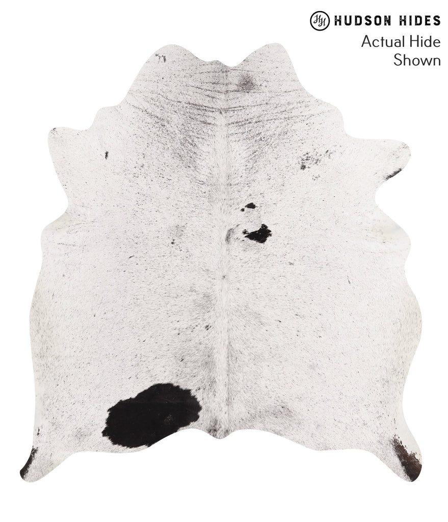 Salt and Pepper Black Large Brazilian Cowhide Rug 5'10"H x 5'4"W #65211 by Hudson Hides