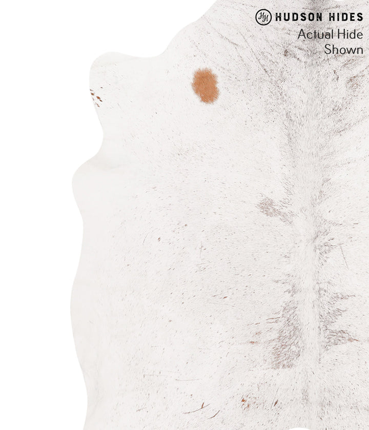 Salt and Pepper Brown Large Brazilian Cowhide Rug 6'4"H x 6'2"W #65224 by Hudson Hides