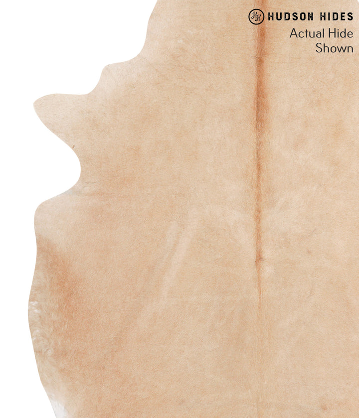Beige X-Large Brazilian Cowhide Rug 7'6"H x 6'1"W #65225 by Hudson Hides