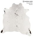 Salt and Pepper Black Large Brazilian Cowhide Rug 6'6"H x 5'11"W #65299 by Hudson Hides