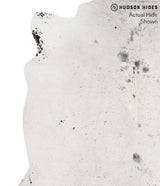 Salt and Pepper Black Large Brazilian Cowhide Rug 6'6"H x 5'11"W #65299 by Hudson Hides