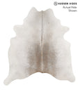 Medium Grey X-Large Brazilian Cowhide Rug 6'7"H x 6'2"W #65334 by Hudson Hides