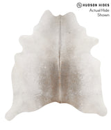 Medium Grey X-Large Brazilian Cowhide Rug 6'7"H x 6'2"W #65334 by Hudson Hides