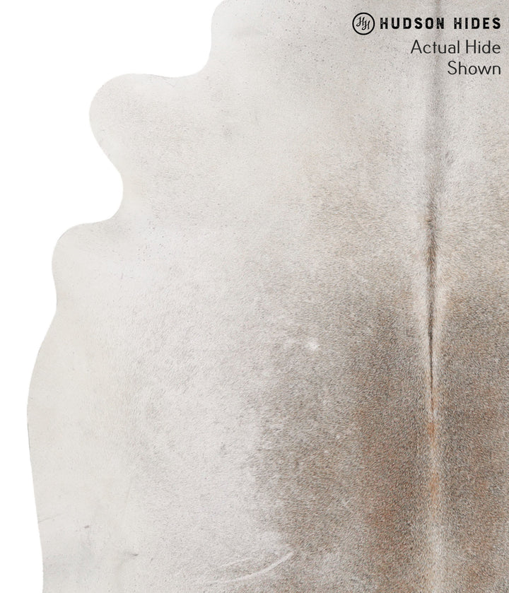 Medium Grey X-Large Brazilian Cowhide Rug 6'7"H x 6'2"W #65334 by Hudson Hides