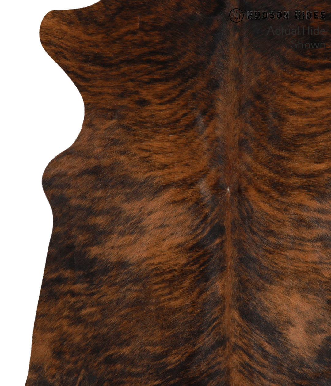 Dark Brindle X-Large Brazilian Cowhide Rug 6'11"H x 6'2"W #65373 by Hu