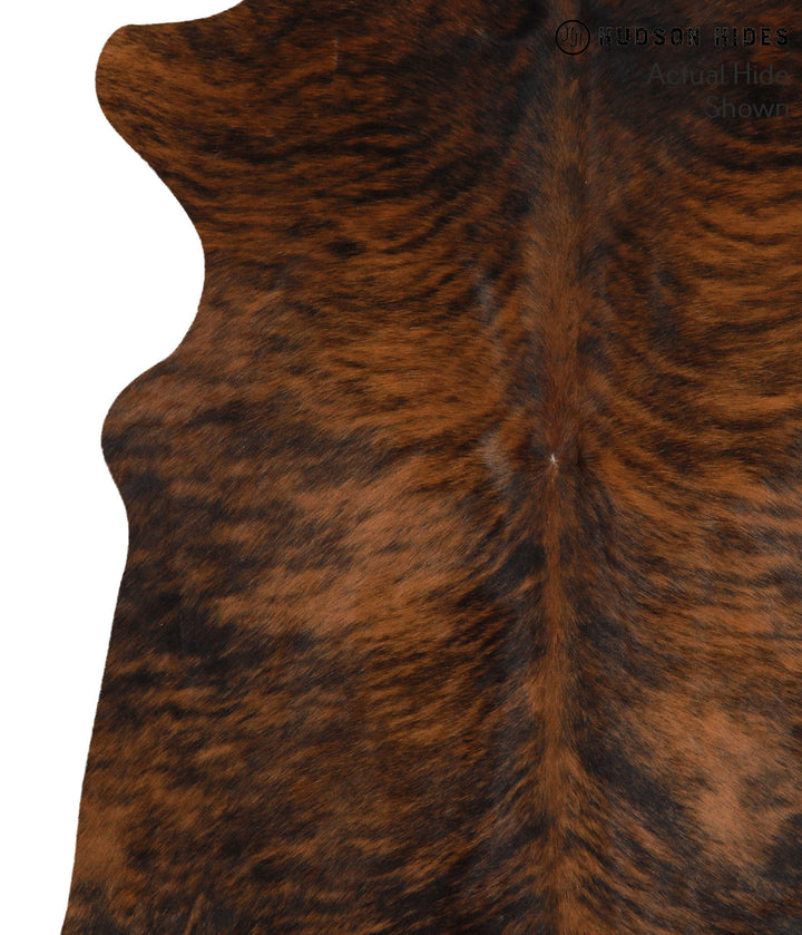 Dark Brindle X-Large Brazilian Cowhide Rug 6'11"H x 6'2"W #65373 by Hudson Hides