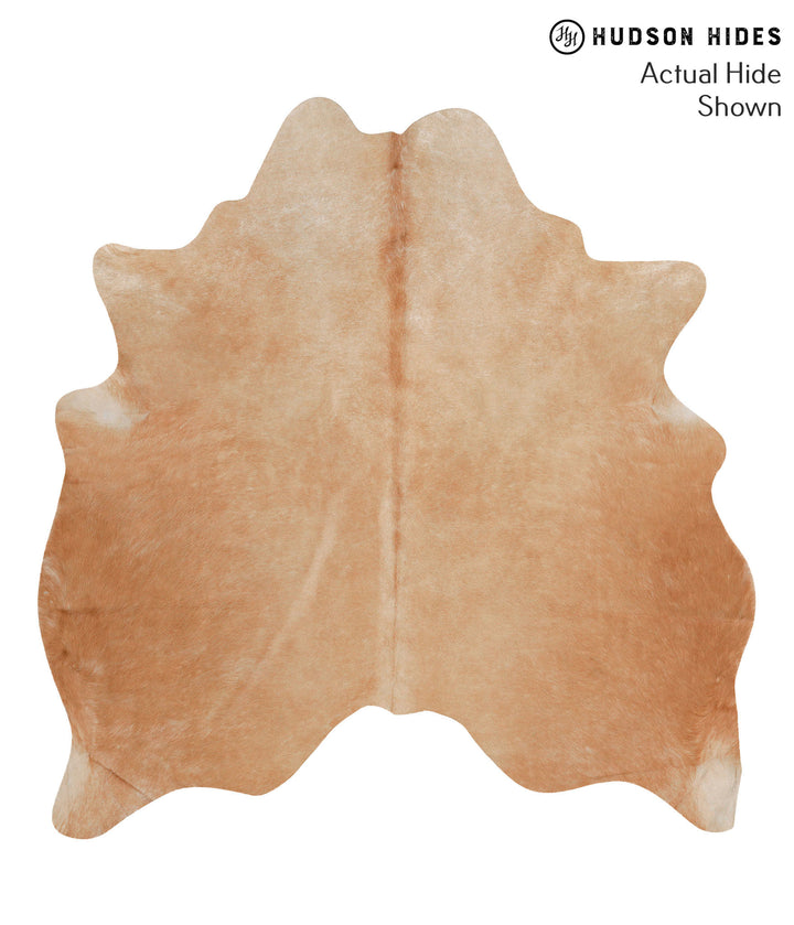 Solid Brown X-Large Brazilian Cowhide Rug 6'6"H x 6'4"W #65382 by Hudson Hides