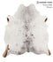 Salt and Pepper Black X-Large Brazilian Cowhide Rug 6'10