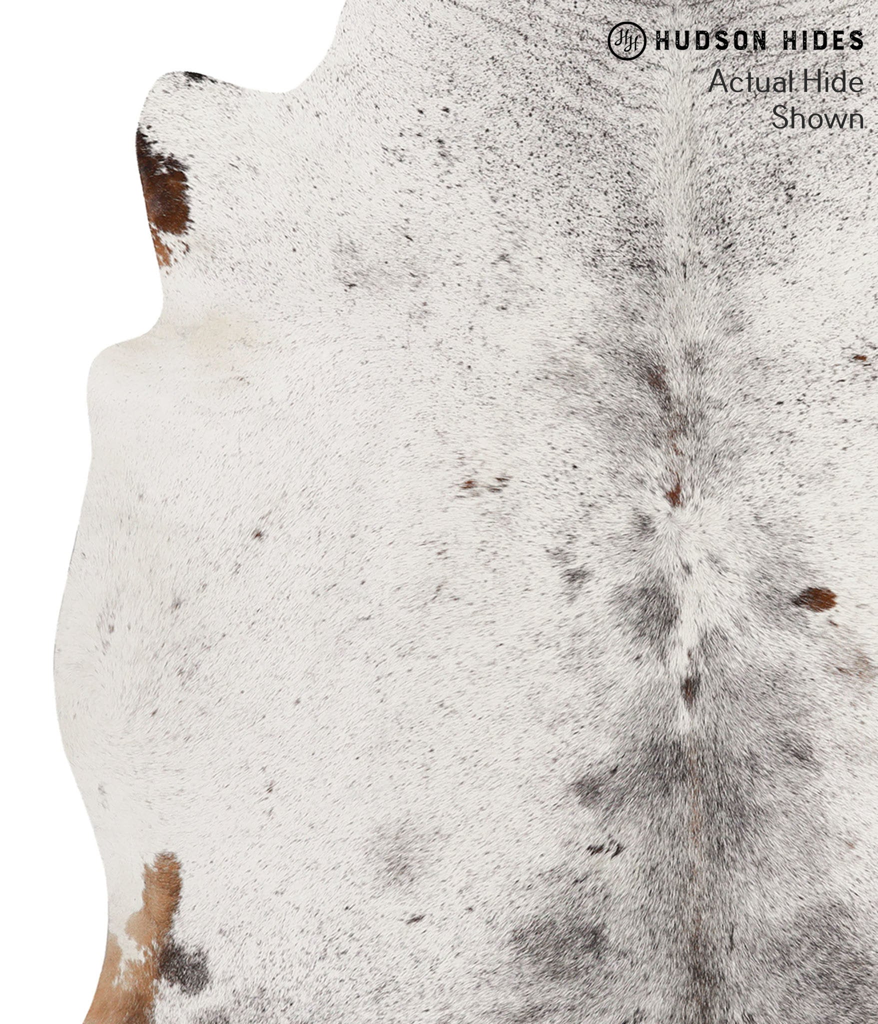 Salt and Pepper Black Cowhide Rug #65507