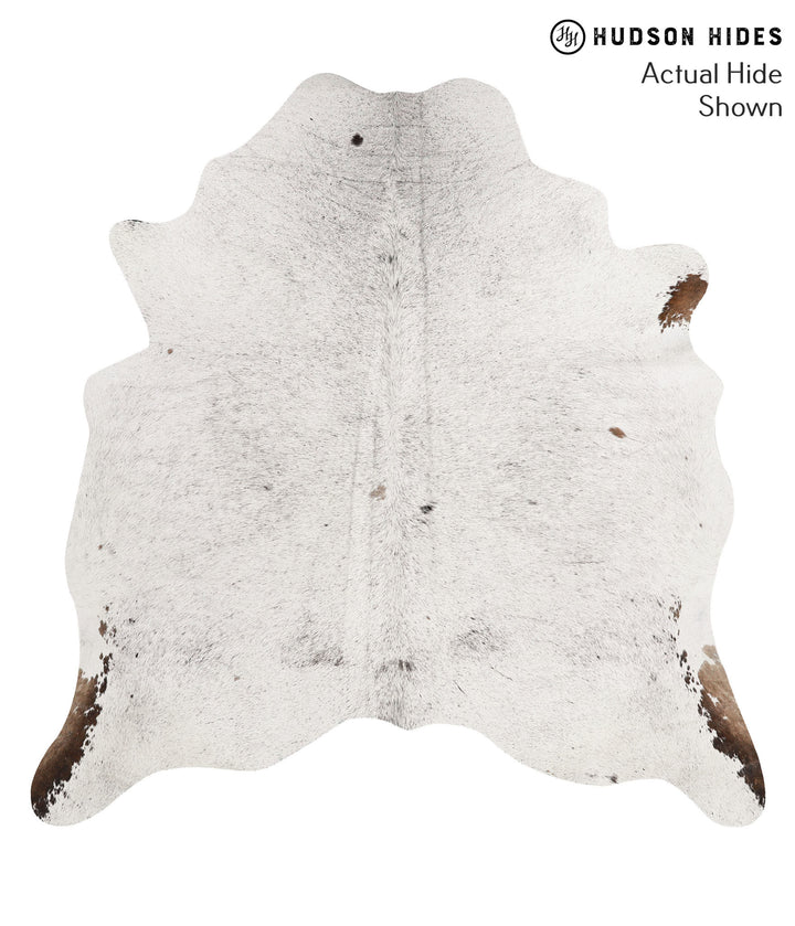 Salt and Pepper Brown X-Large Brazilian Cowhide Rug 6'11"H x 6'9"W #65557 by Hudson Hides
