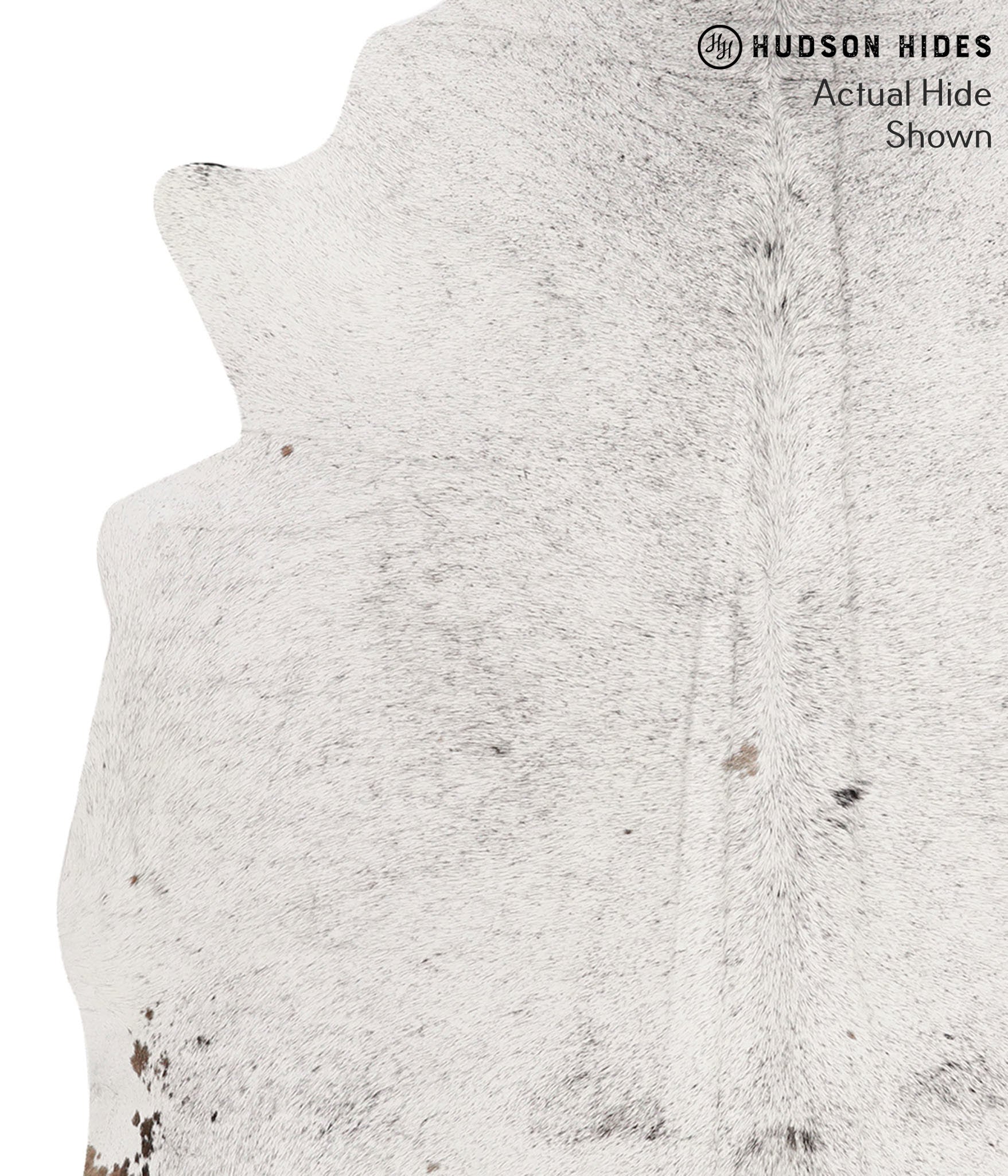 Salt and Pepper Brown Cowhide Rug #65557
