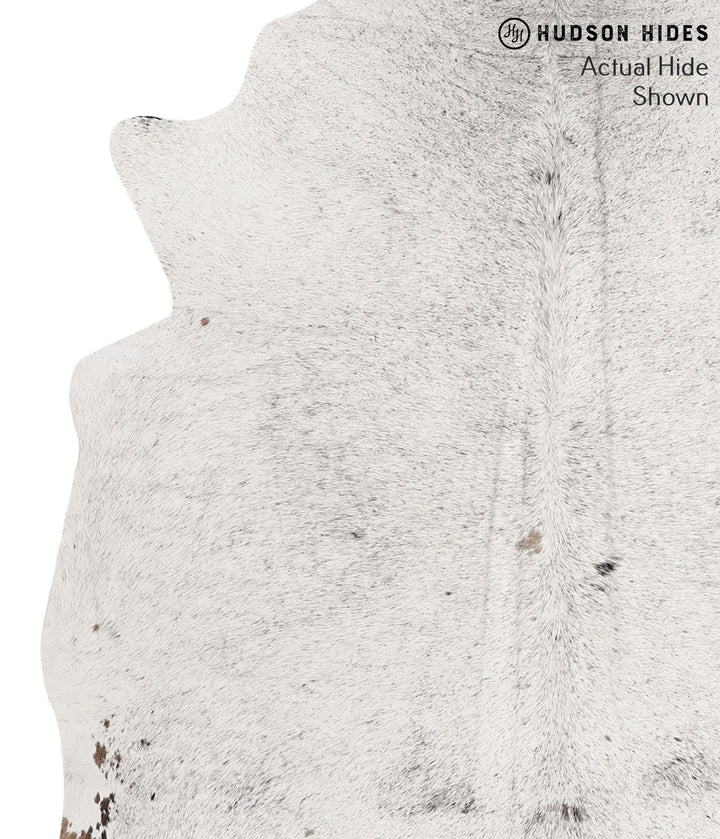 Salt and Pepper Brown X-Large Brazilian Cowhide Rug 6'11"H x 6'9"W #65557 by Hudson Hides