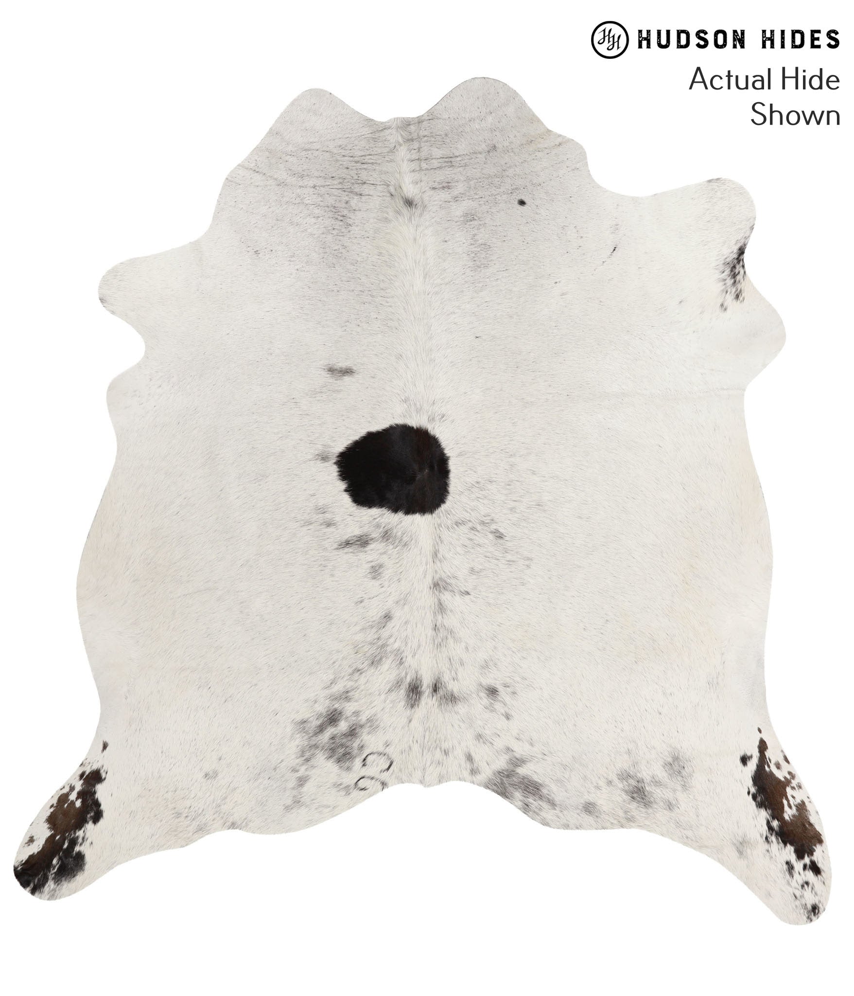 Salt and Pepper Black Cowhide Rug #65566