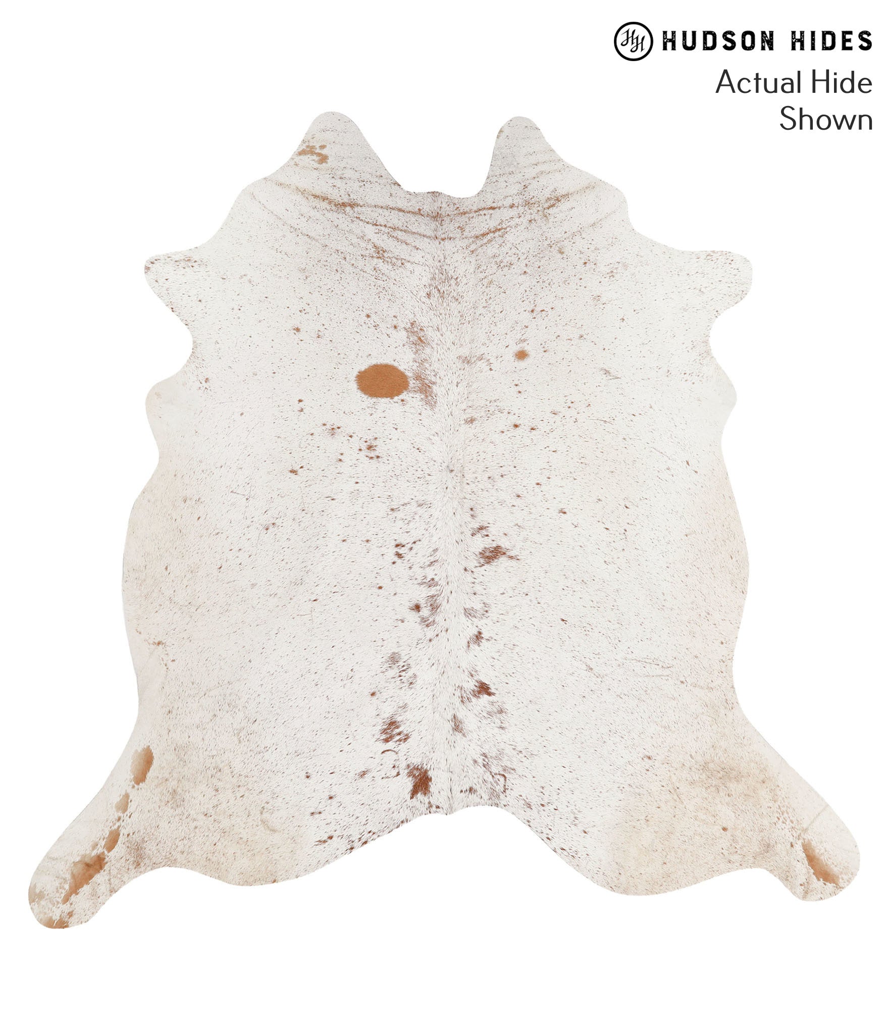 Salt and Pepper Brown Cowhide Rug #65604