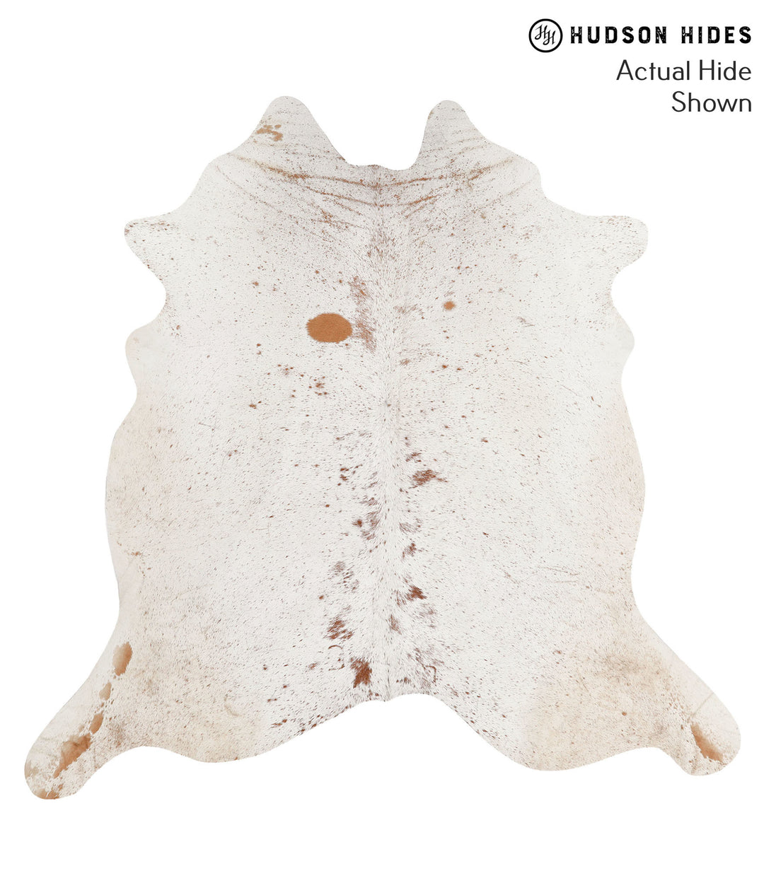 Salt and Pepper Brown X-Large Brazilian Cowhide Rug 6'8"H x 6'9"W #656