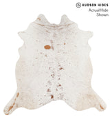 Salt and Pepper Brown X-Large Brazilian Cowhide Rug 6'8"H x 6'9"W #65604 by Hudson Hides