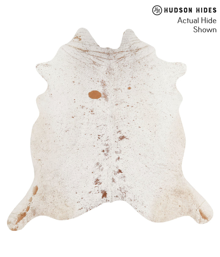 Salt and Pepper Brown X-Large Brazilian Cowhide Rug 6'8"H x 6'9"W #65604 by Hudson Hides