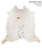 Salt and Pepper Brown X-Large Brazilian Cowhide Rug 6'8