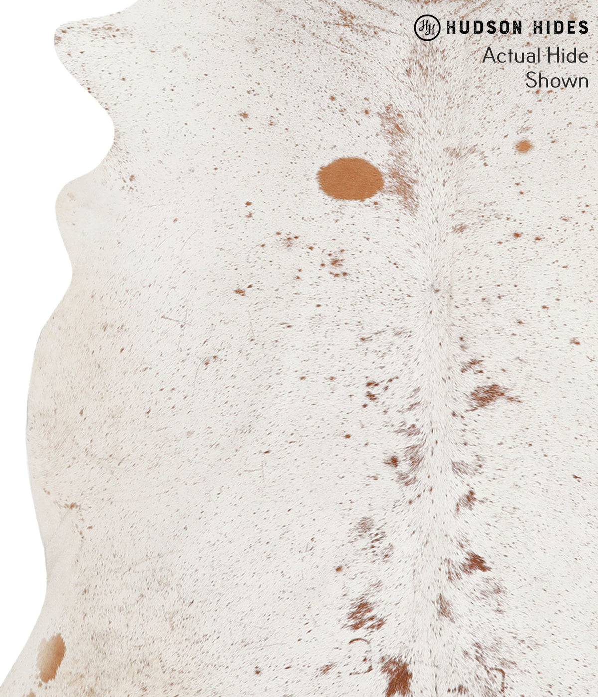 Salt and Pepper Brown X-Large Brazilian Cowhide Rug 6'8"H x 6'9"W #65604 by Hudson Hides