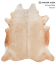 Beige X-Large Brazilian Cowhide Rug 6'10"H x 6'4"W #65671 by Hudson Hides