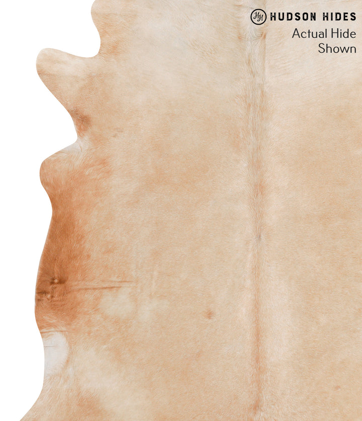 Beige X-Large Brazilian Cowhide Rug 6'10"H x 6'4"W #65671 by Hudson Hides