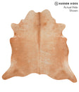 Solid Brown X-Large Brazilian Cowhide Rug 6'10"H x 7'0"W #65708 by Hudson Hides
