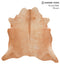 Solid Brown X-Large Brazilian Cowhide Rug 6'10