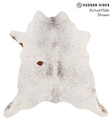 Salt and Pepper Black X-Large Brazilian Cowhide Rug 6'7"H x 6'5"W #65719 by Hudson Hides