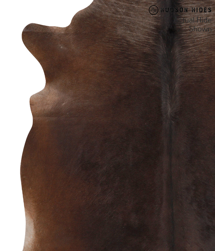 Chocolate X-Large Brazilian Cowhide Rug 6'1"H x 6'6"W #65727 by Hudson Hides
