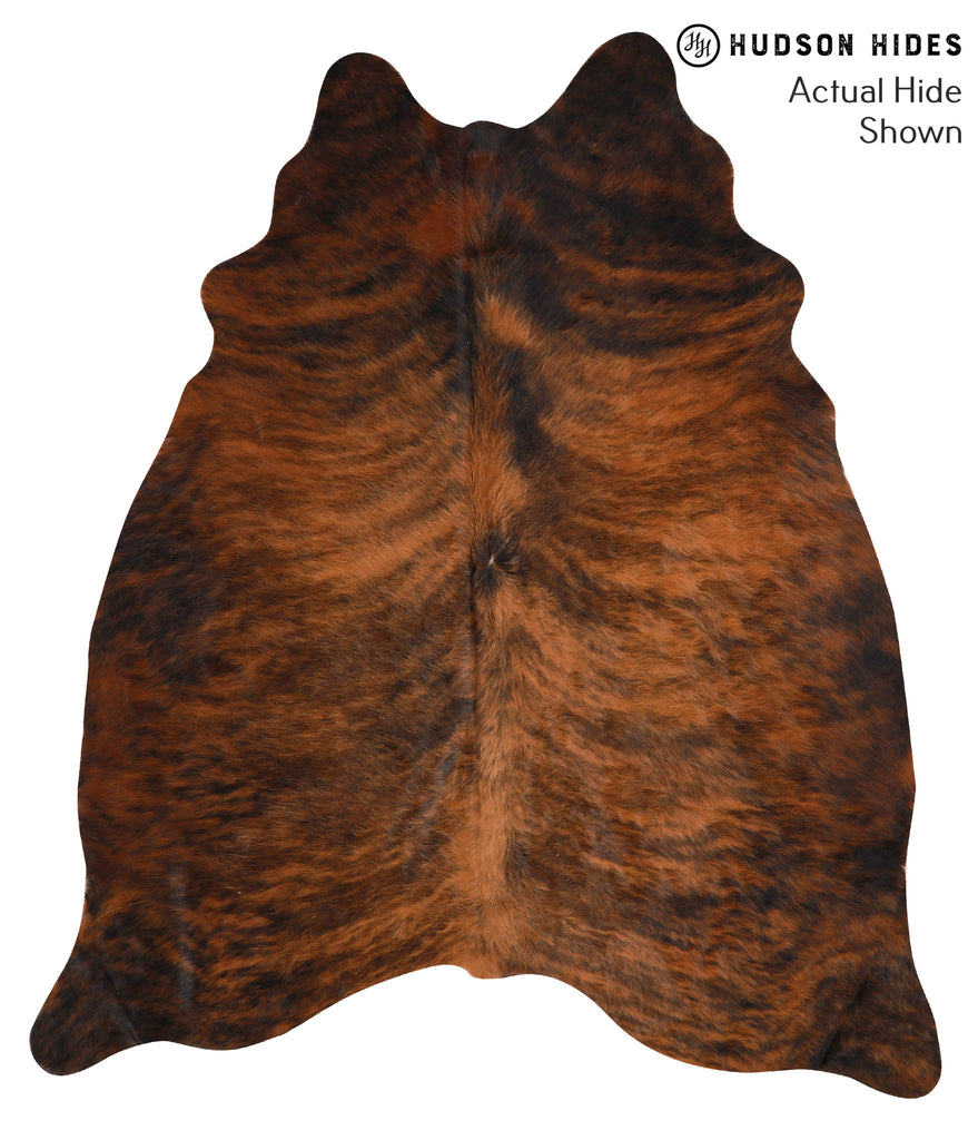 Dark Brindle X-Large Brazilian Cowhide Rug 6'11"H x 5'10"W #65755 by Hudson Hides