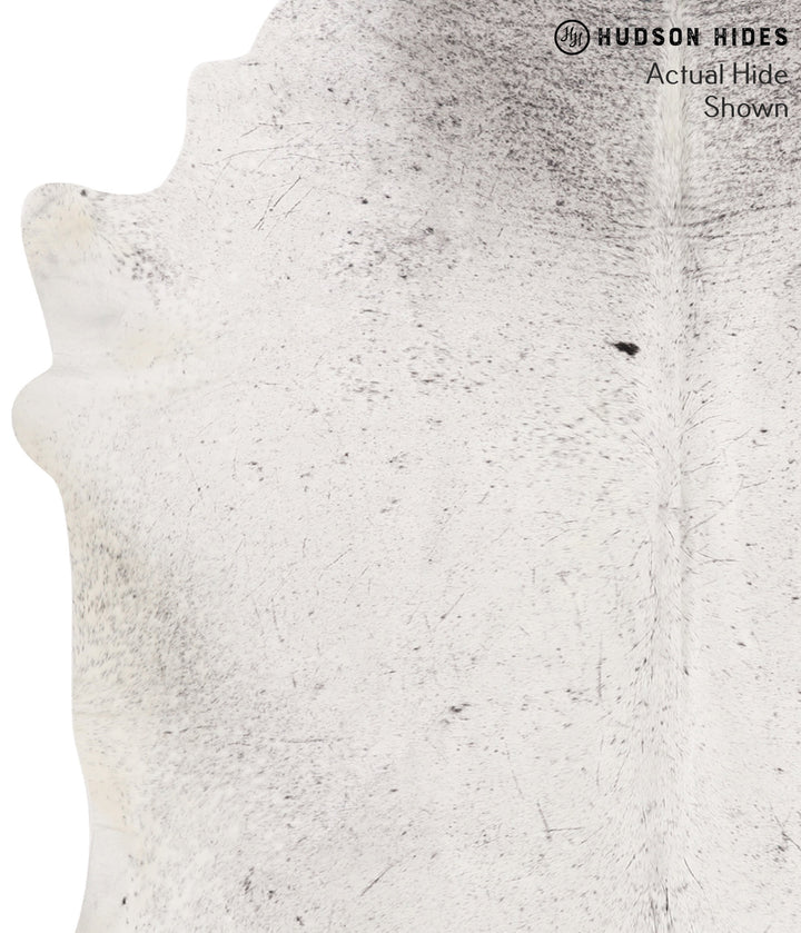 Salt and Pepper Black Large Brazilian Cowhide Rug 5'7"H x 5'11"W #65757 by Hudson Hides