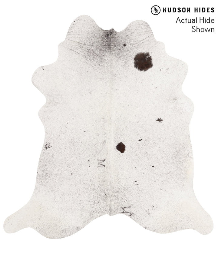 Salt and Pepper Black X-Large Brazilian Cowhide Rug 6'8"H x 6'3"W #65774 by Hudson Hides