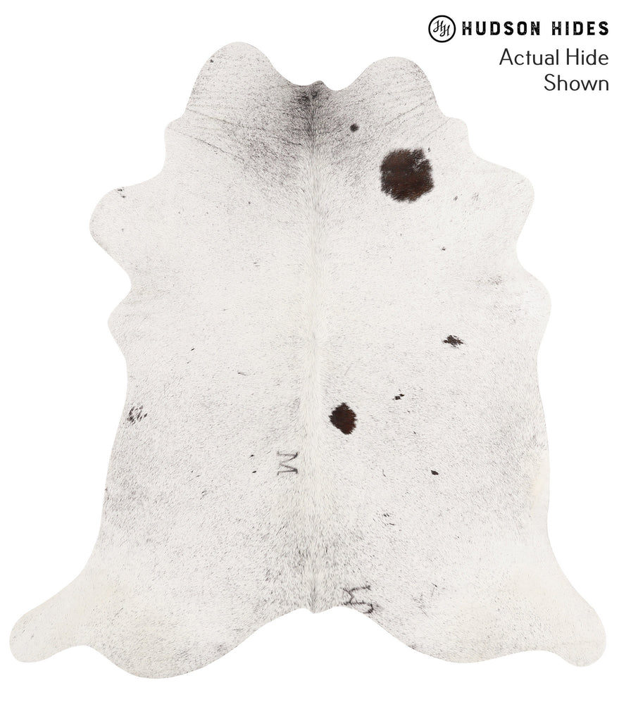 Salt and Pepper Black X-Large Brazilian Cowhide Rug 6'8"H x 6'3"W #65774 by Hudson Hides