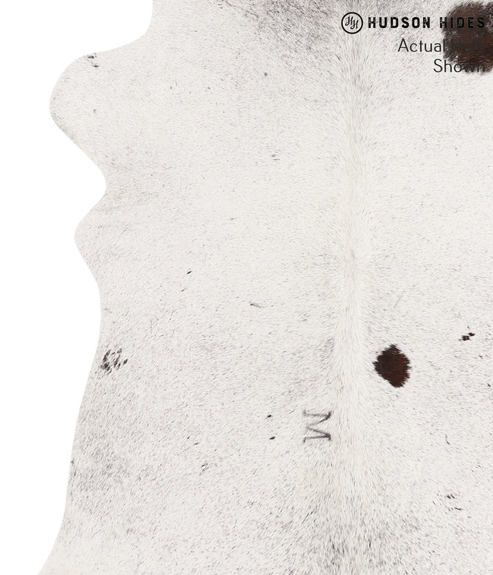 Salt and Pepper Black X-Large Brazilian Cowhide Rug 6'8"H x 6'3"W #65774 by Hudson Hides