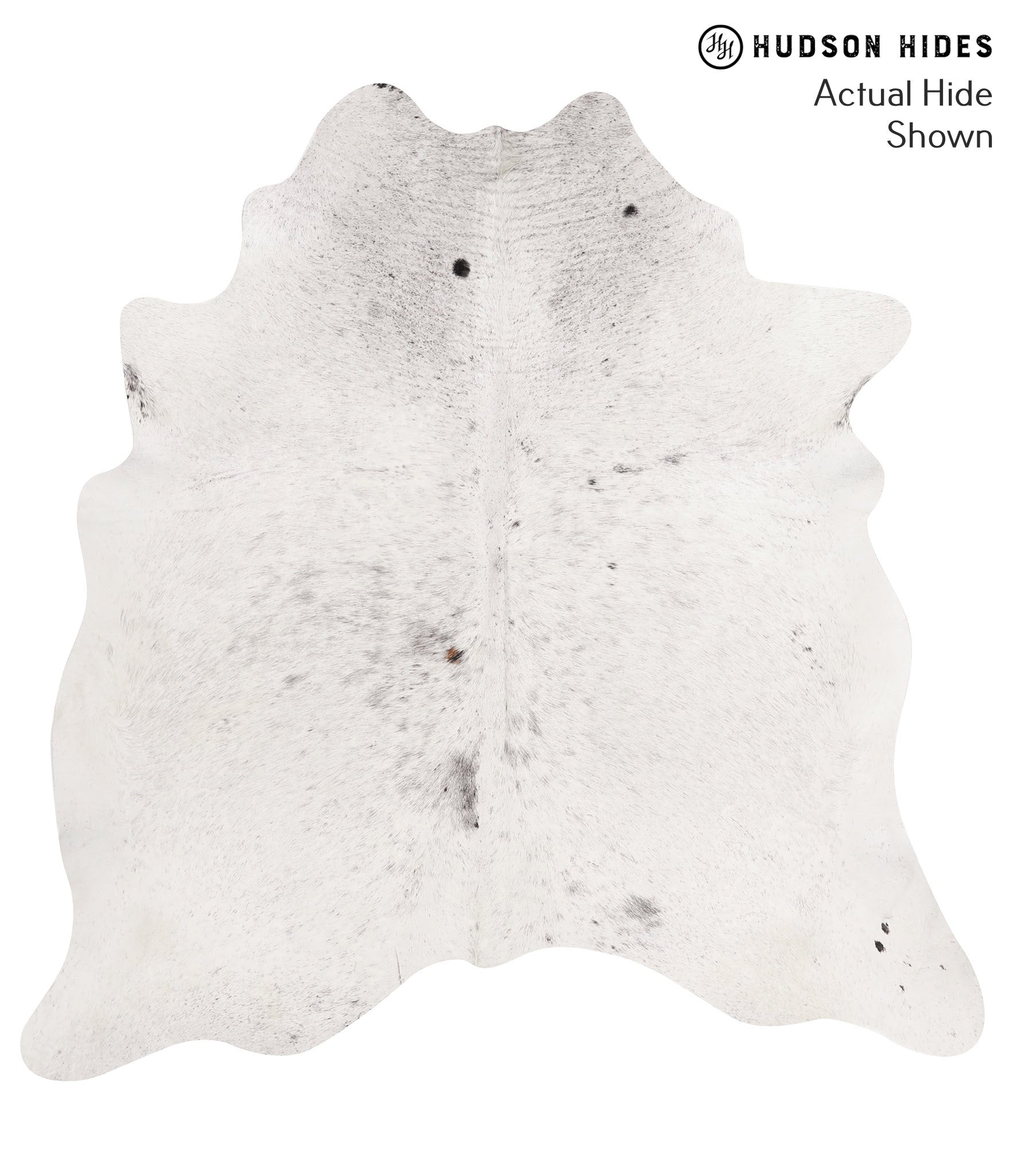 Salt and Pepper Black Cowhide Rug #65788