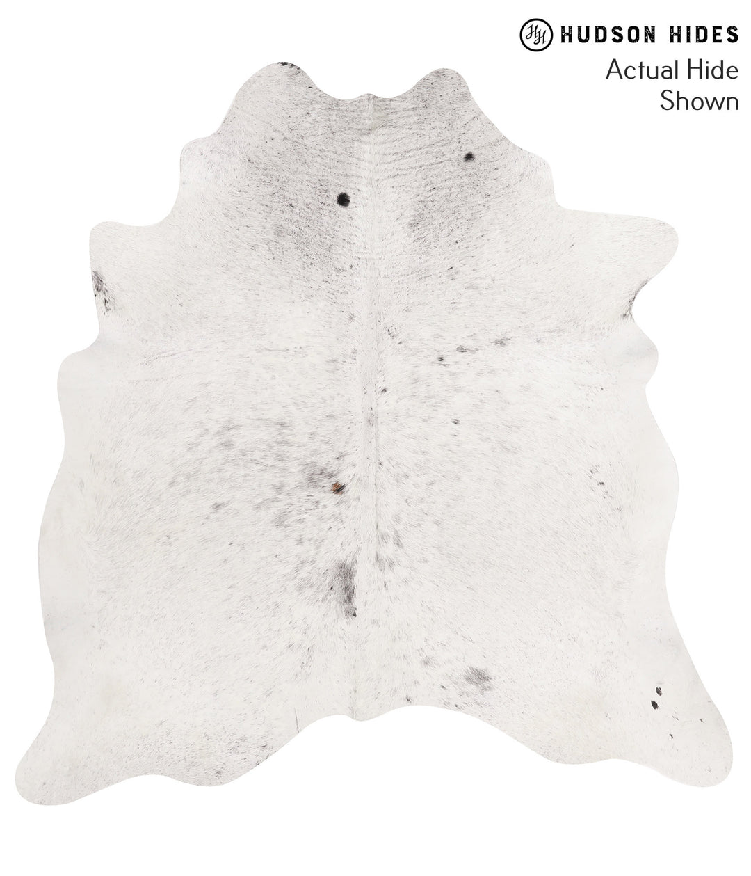 Salt and Pepper Black X-Large Brazilian Cowhide Rug 6'5"H x 6'3"W #657