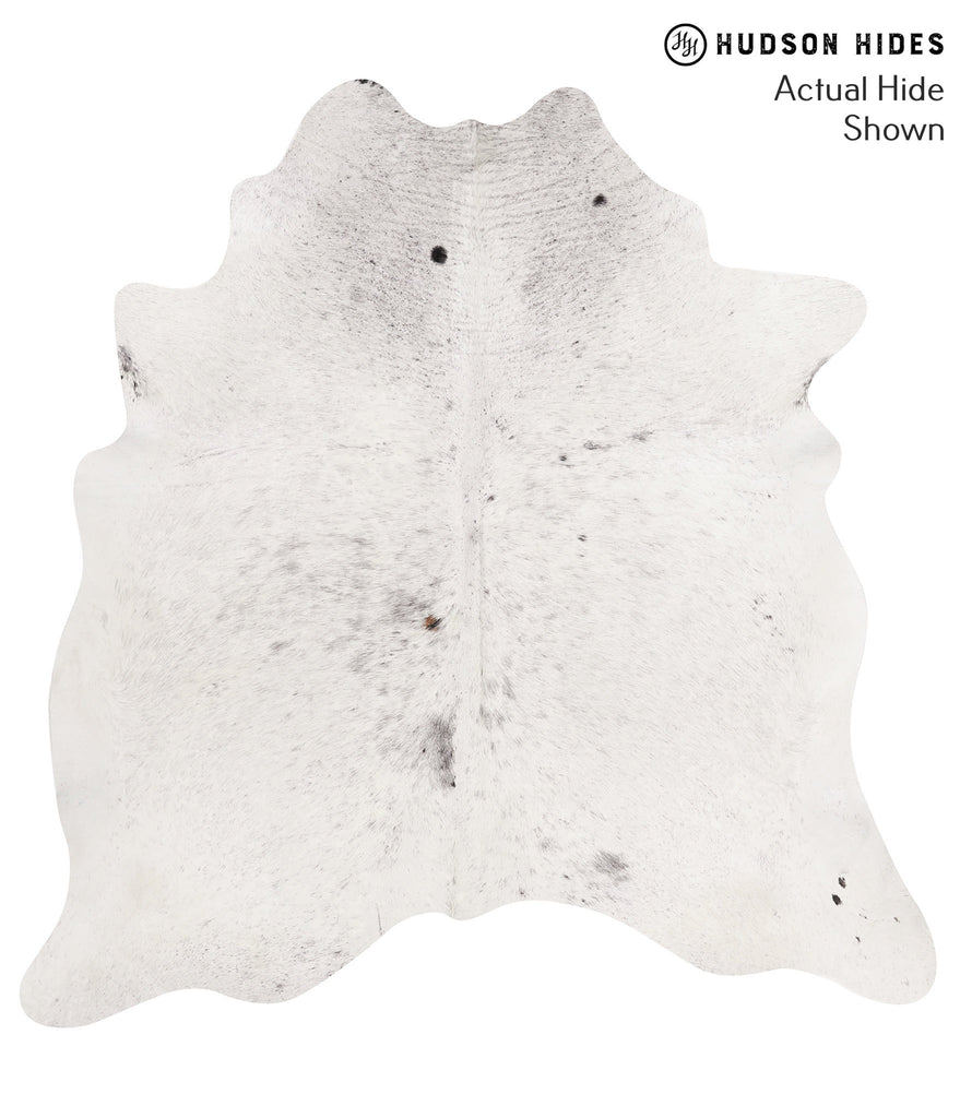 Salt and Pepper Black X-Large Brazilian Cowhide Rug 6'5"H x 6'3"W #65788 by Hudson Hides