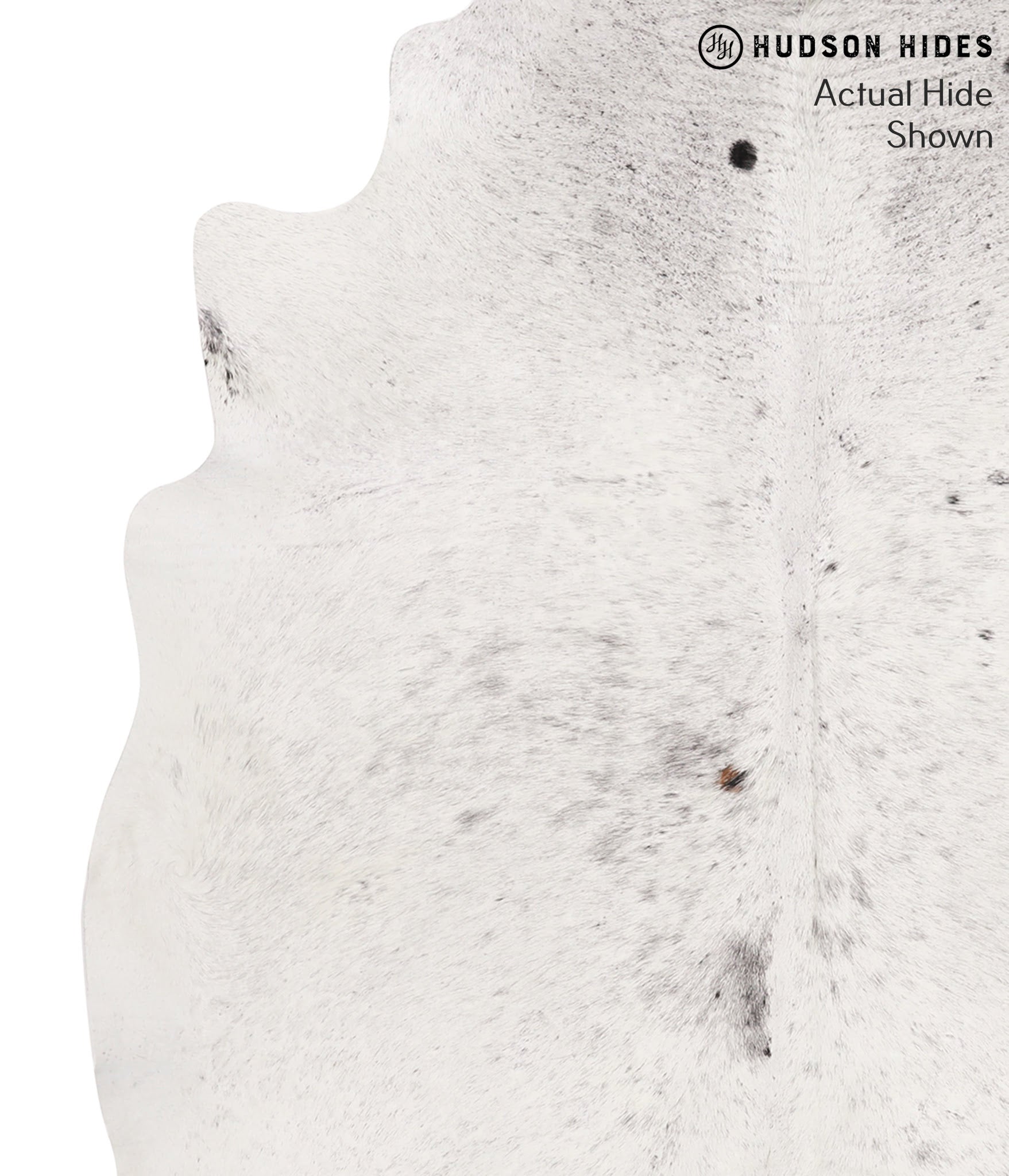 Salt and Pepper Black Cowhide Rug #65788