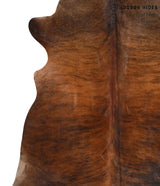 Dark Brindle X-Large Brazilian Cowhide Rug 6'8"H x 6'3"W #65799 by Hudson Hides
