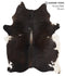 Chocolate and White Large Brazilian Cowhide Rug 7'0